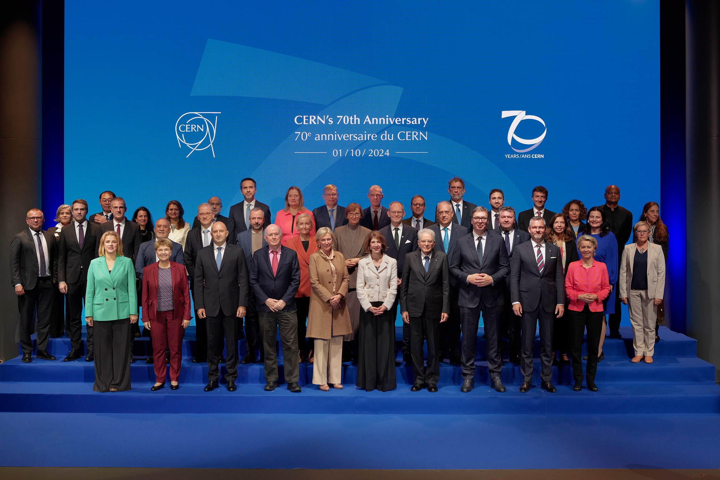 Family picture taken on the occasion of CERN's 70th anniversary