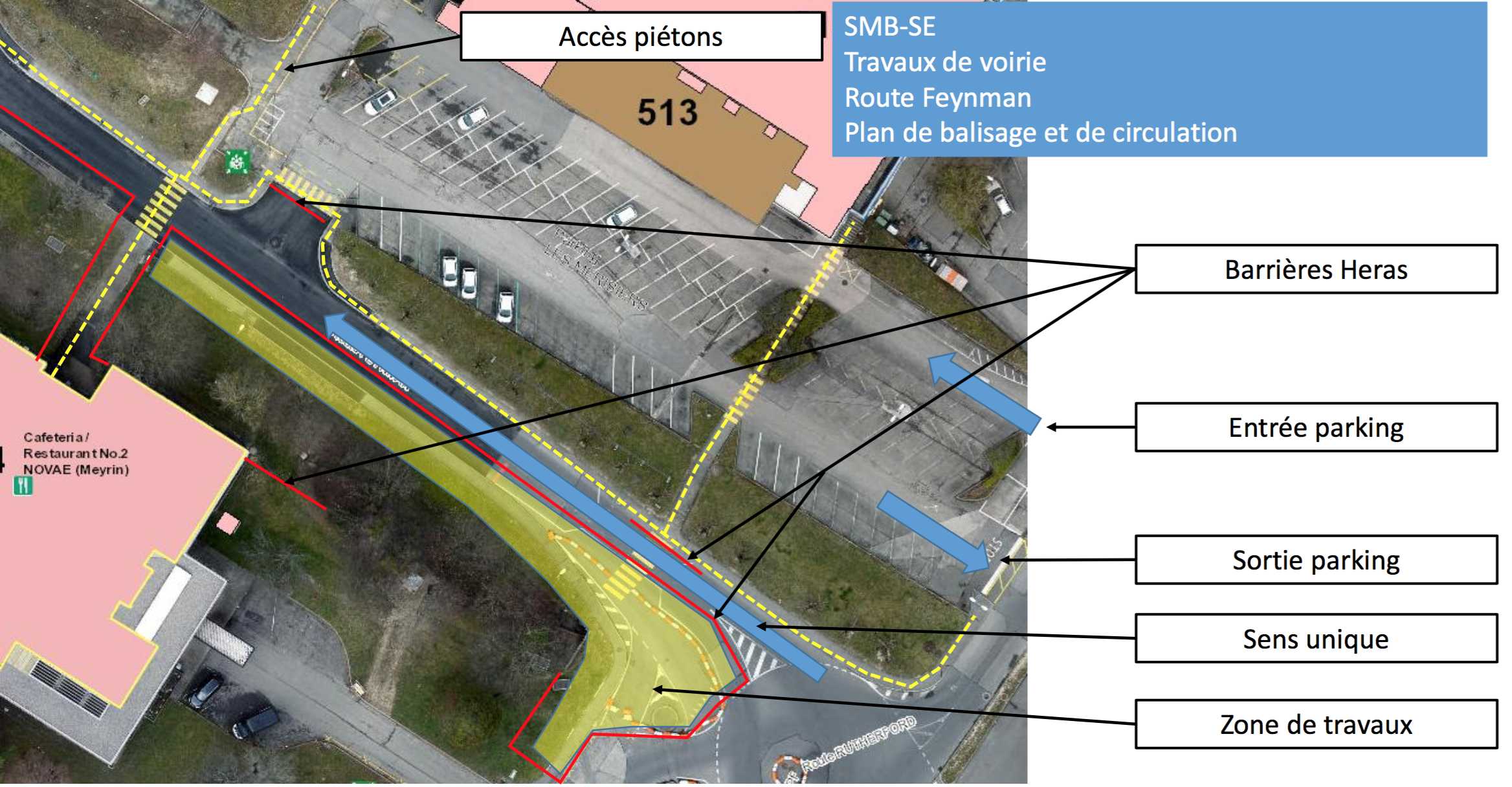 9-27 July: road works on Route Feynman