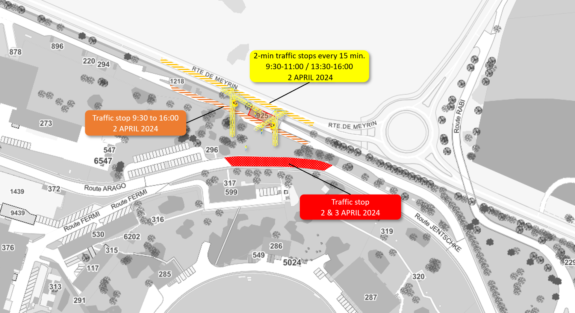 map of road closures